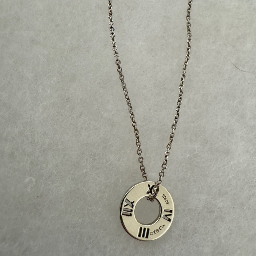 Tiffany & Co. Silver Atlas 925 Silver 16 inch Necklace
